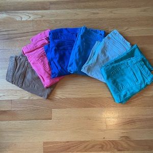 J brand skinny jeans 6 assorted colors
